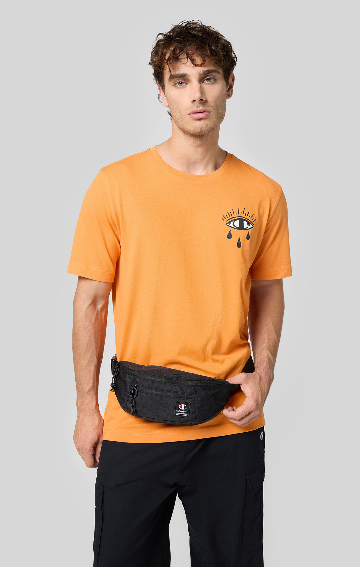 Eco Future Erkek Turuncu Standard Fit Crewneck T-Shirt | Champion