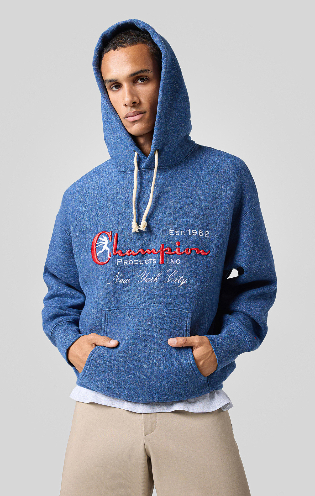 服/ファッション Chenille Hooded Sweatshirt ダブレット doublet Embroidered Chain Zip-Up Hoodie （Grey） -FASCINATE