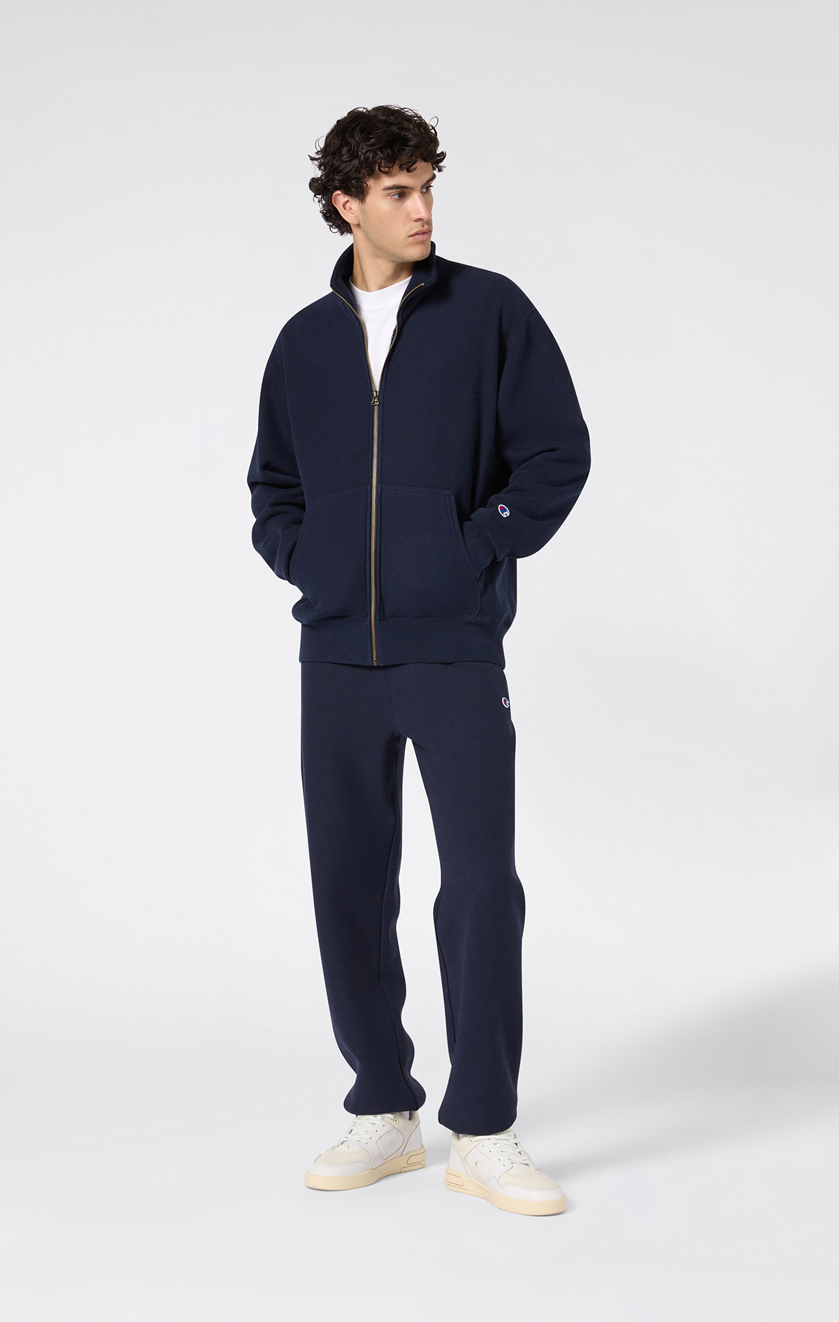 ëOGGë  Reverse Weave Core Erkek Siyah Standard Fit Elastic Cuff Pants