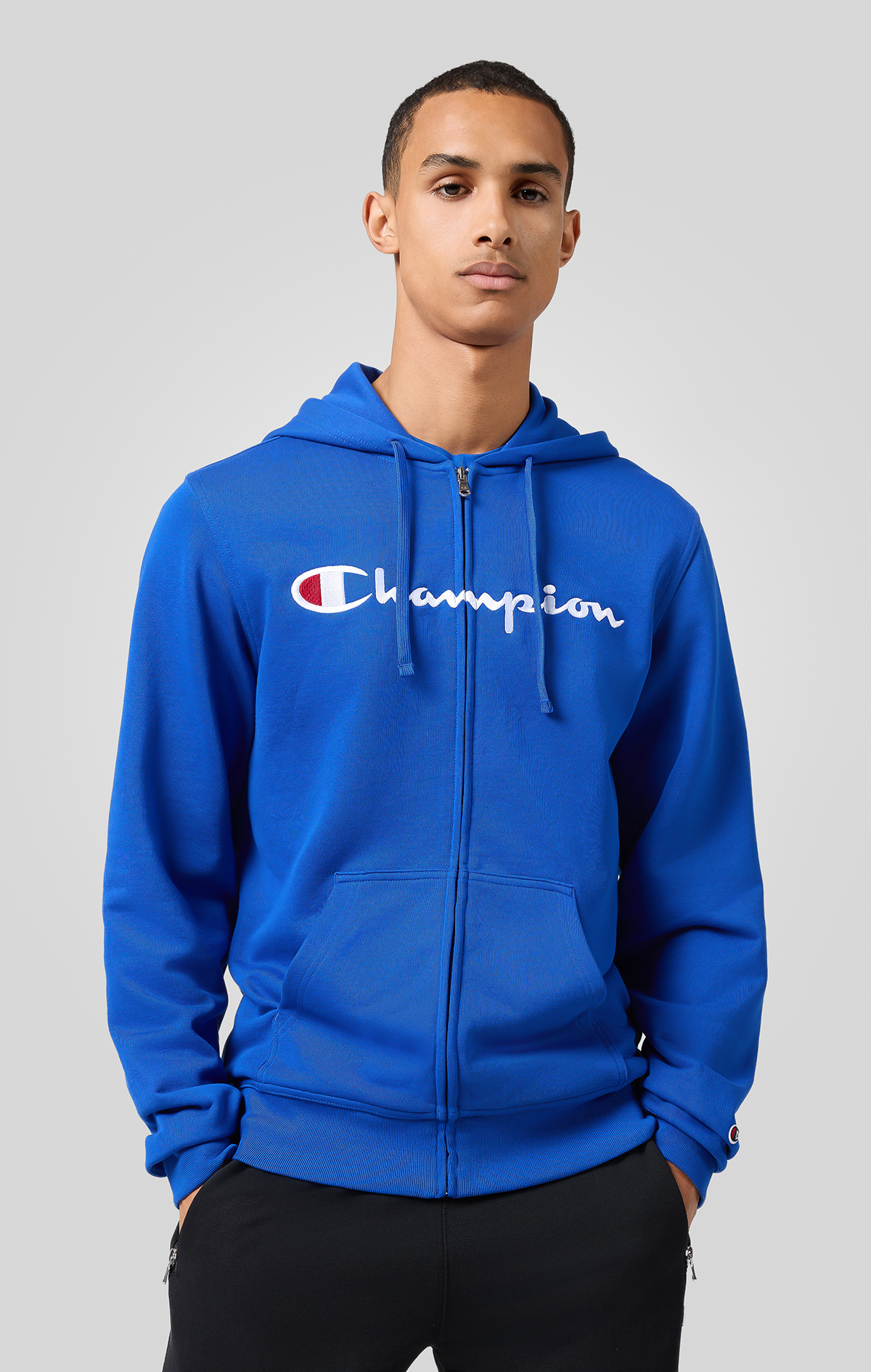 Gri Full Zip Hoodie Sweatshirt | Champion Türkiye