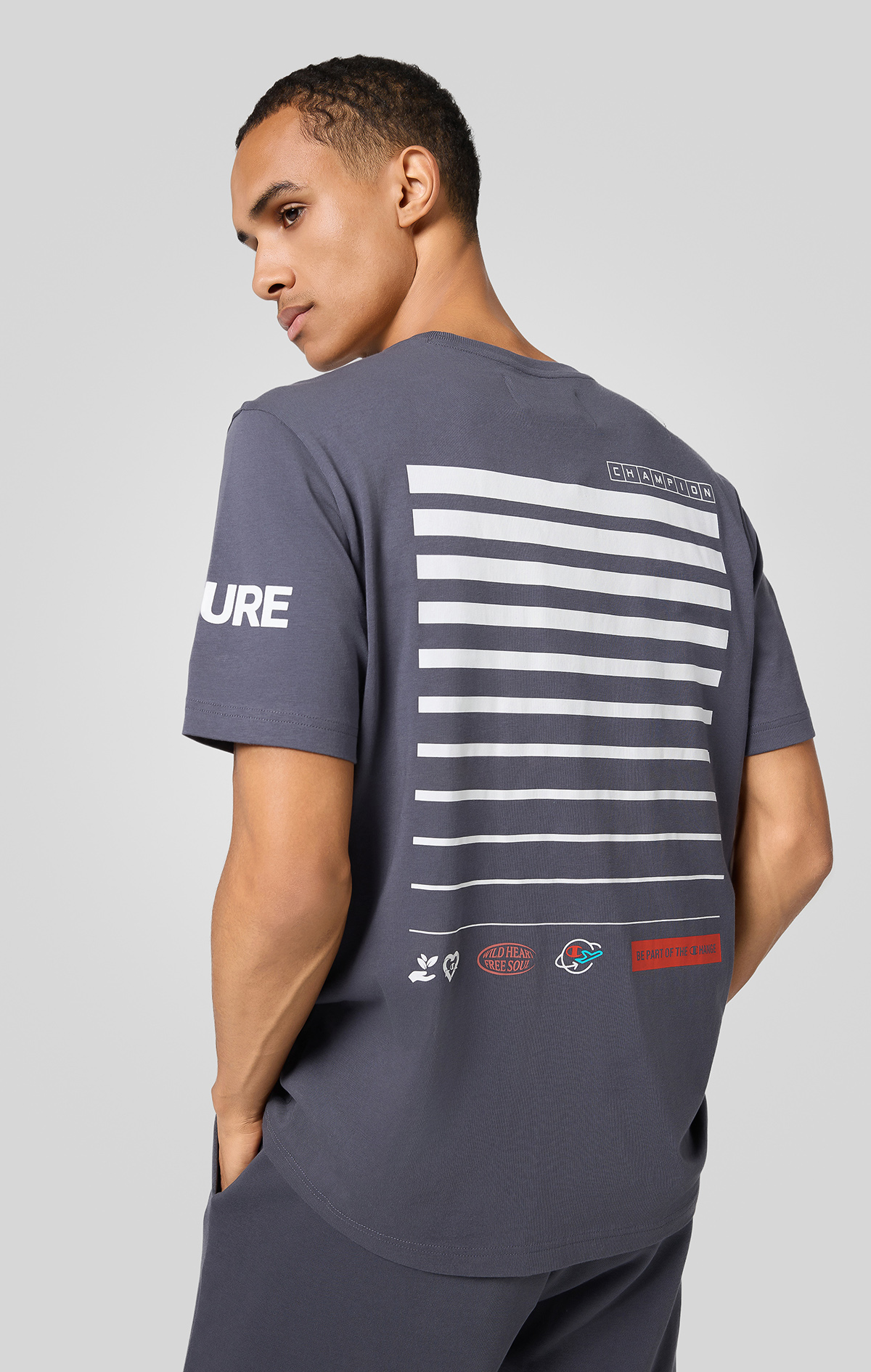Eco Future Erkek Yeşil Standard Fit SS Tee | Champion Türkiye