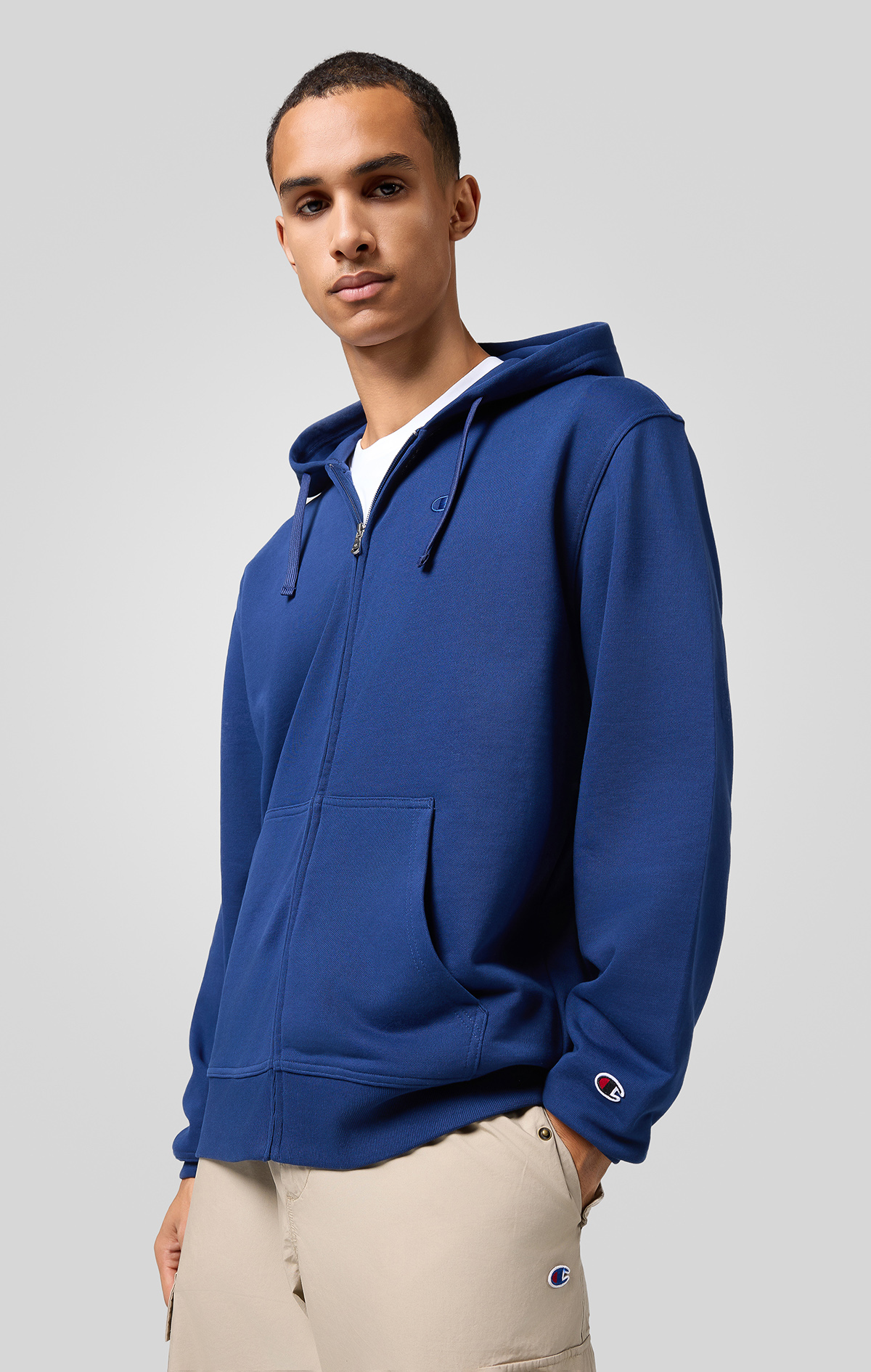 Lacivert Full Zip Hoodie Sweatshirt | Champion Türkiye