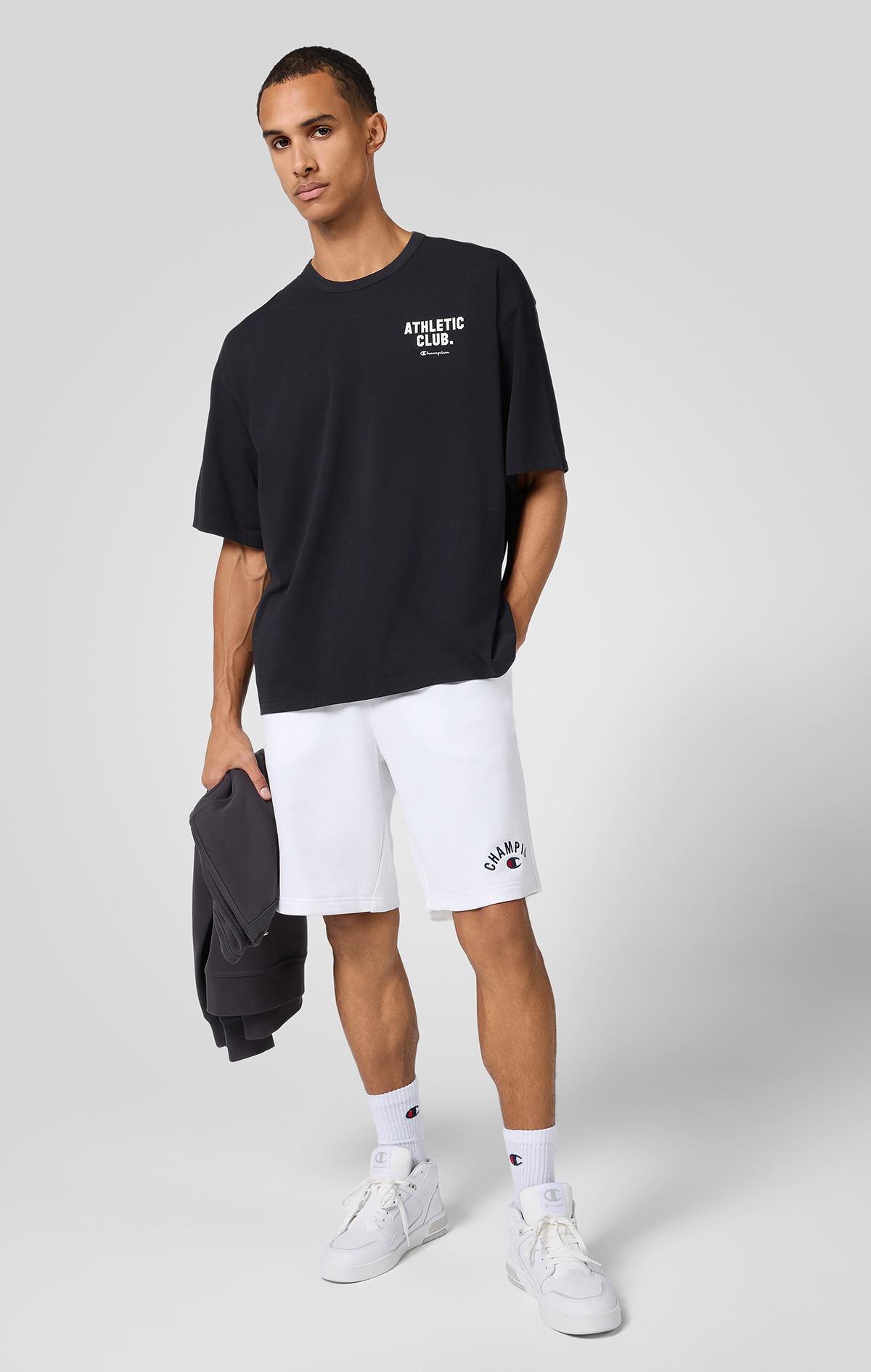 Authentic Pants Erkek Beyaz Standard Fit Shorts | Champion Türkiye