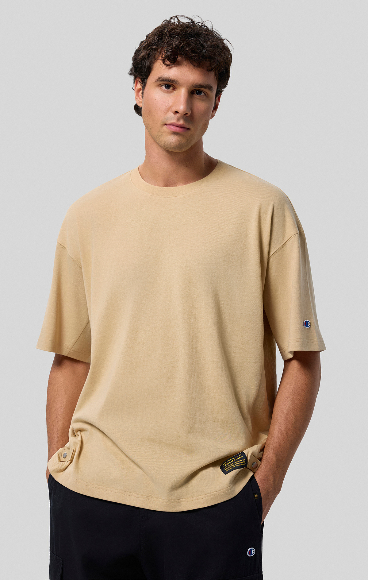Desert Trip Erkek Beyaz Loose Fit SS Tee | Champion Türkiye