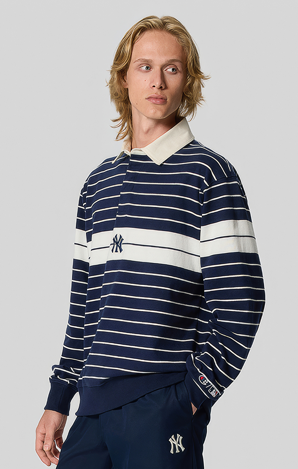 MLB Erkek Lacivert Standard Fit Polo | Champion Türkiye