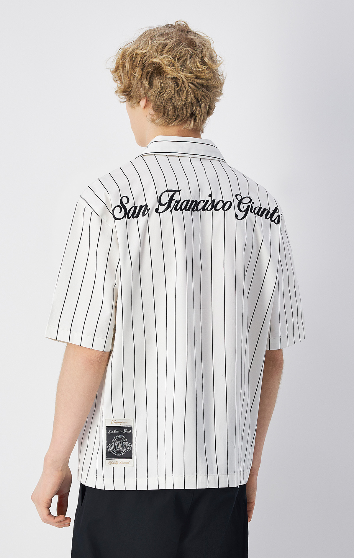 MLB Erkek Mavi Standard Fit Shirt | Champion Türkiye