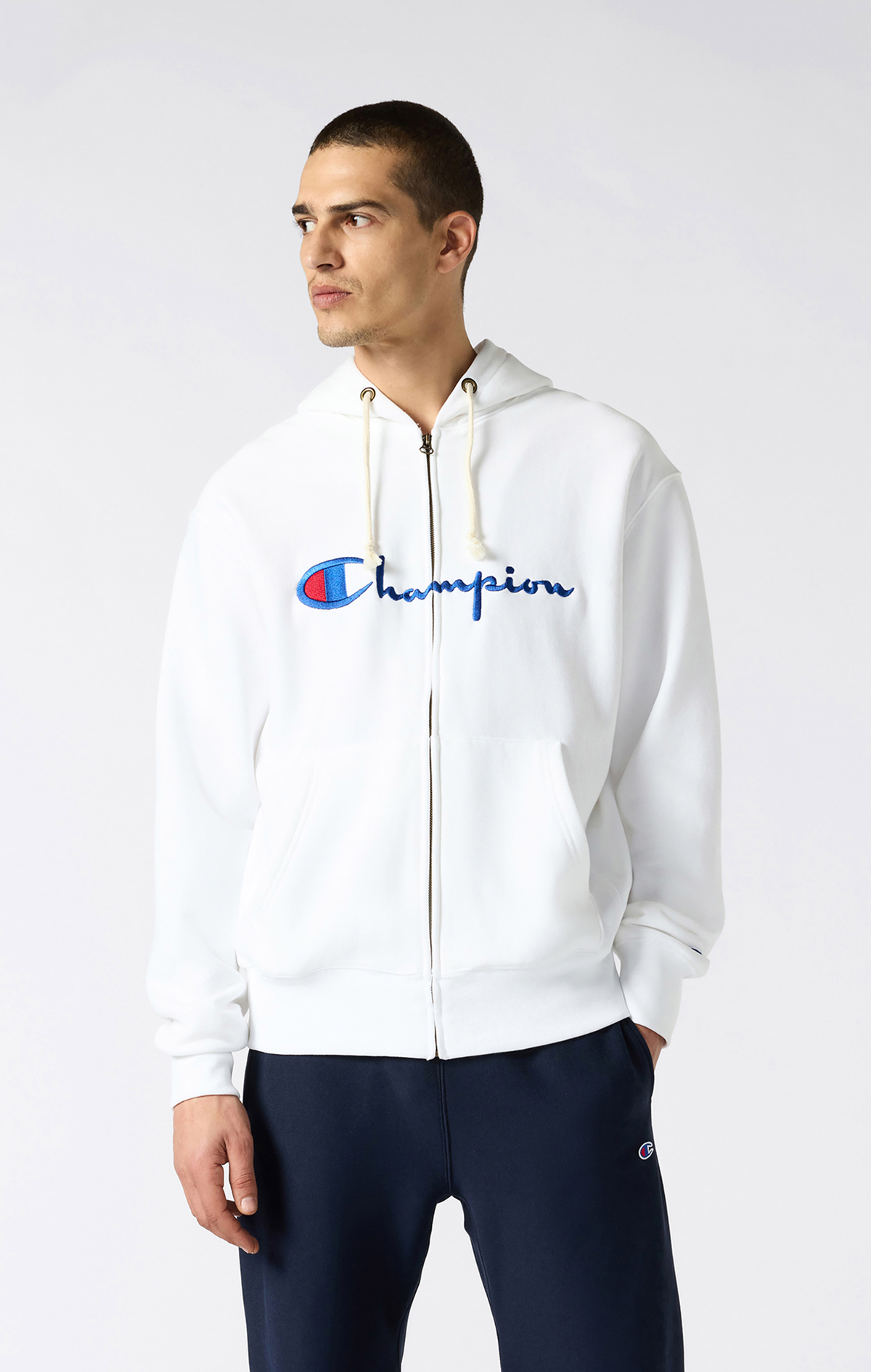 CHAMPION　REVERSE WEAVER ブラック、ホワイト　Mサイズ2点 Reverse Weave Core Erkek Beyaz Standard Fit Full Zip Hoodie