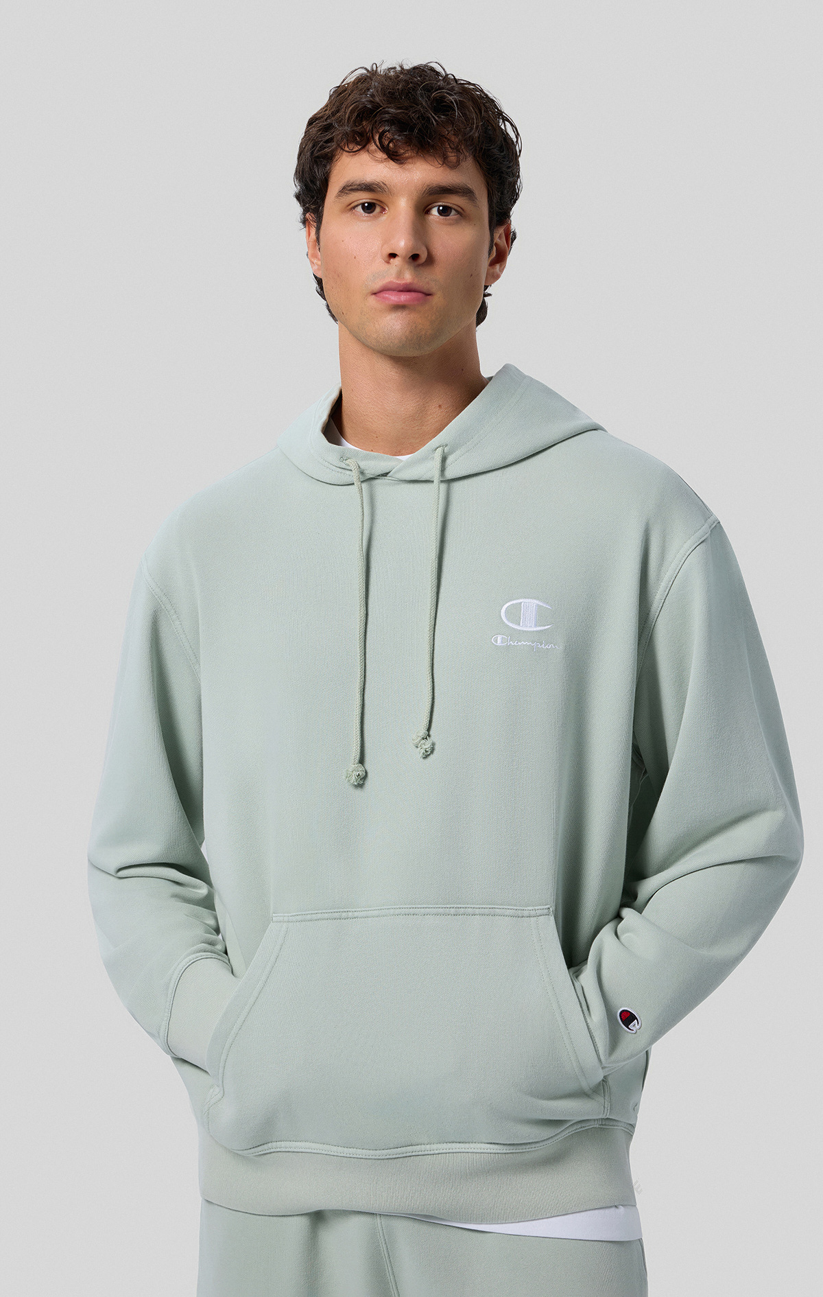 スポーツ・フィットネス Making Champions 9 Special Interview Icons Plush Wash Erkek Yeşil Standard Fit Hooded Sweatshirt