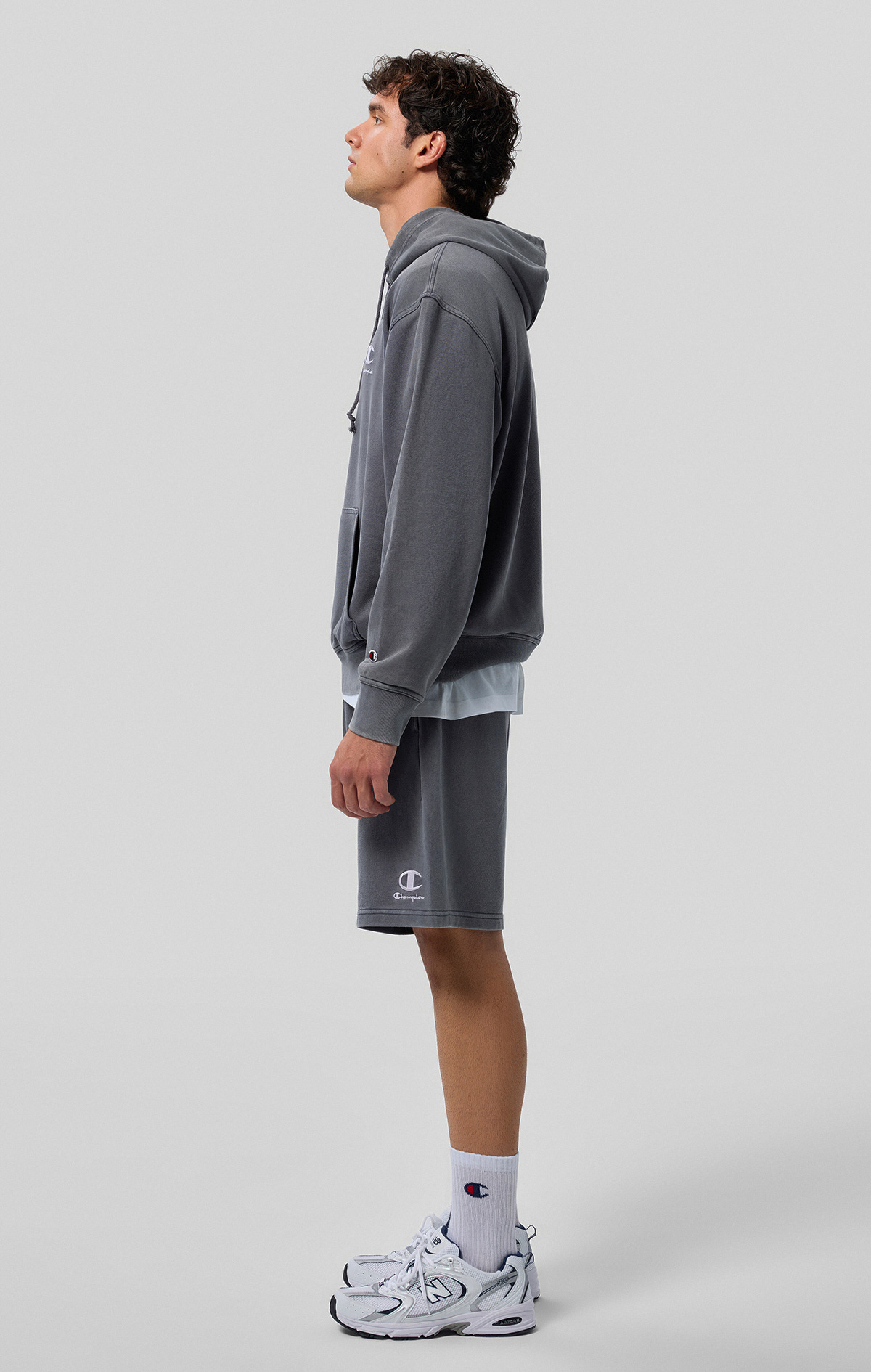 スポーツ・フィットネス Making Champions 9 Special Interview Icons Plush Wash Erkek Yeşil Standard Fit Hooded Sweatshirt
