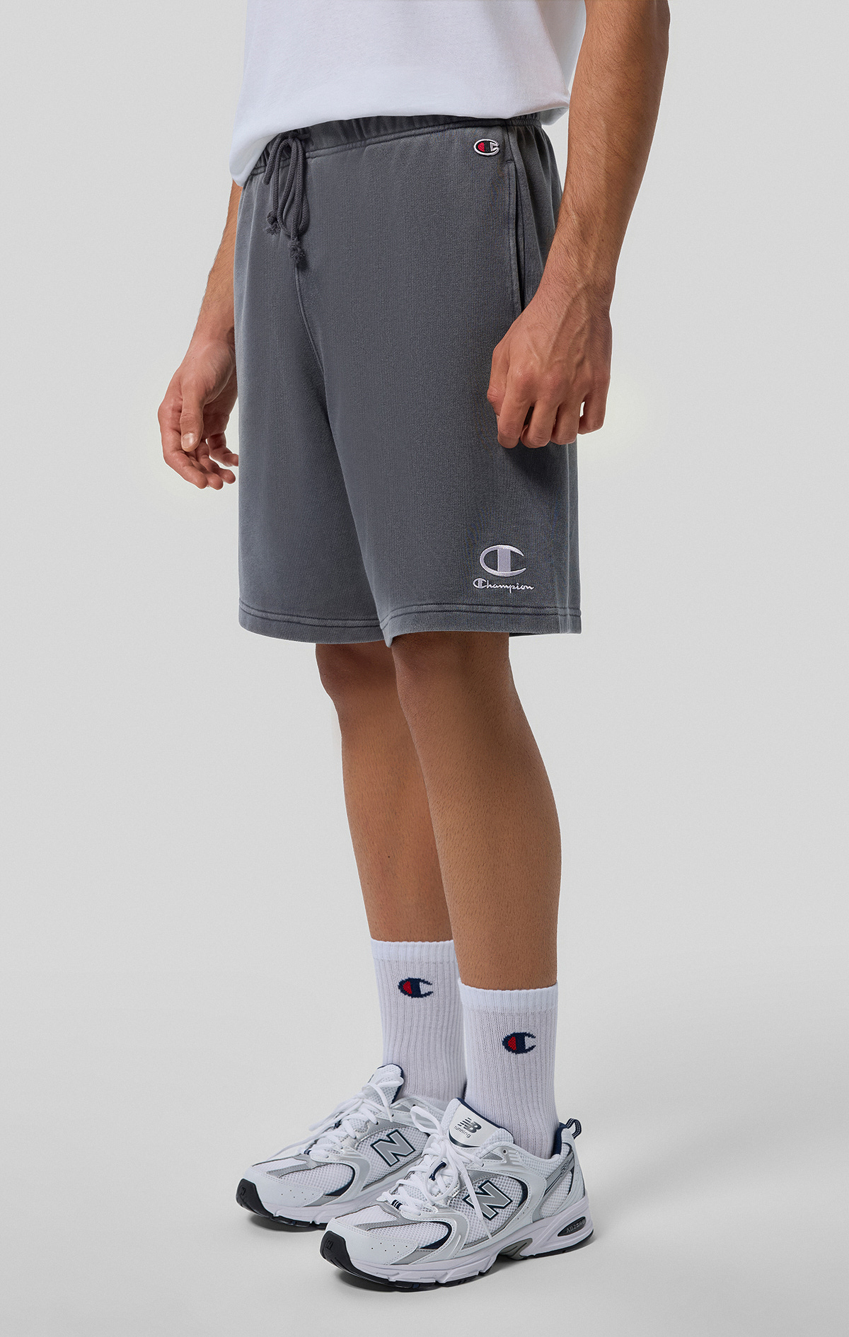 Icons Plush Wash Erkek Mor Standard Fit Shorts | Champion Türkiye