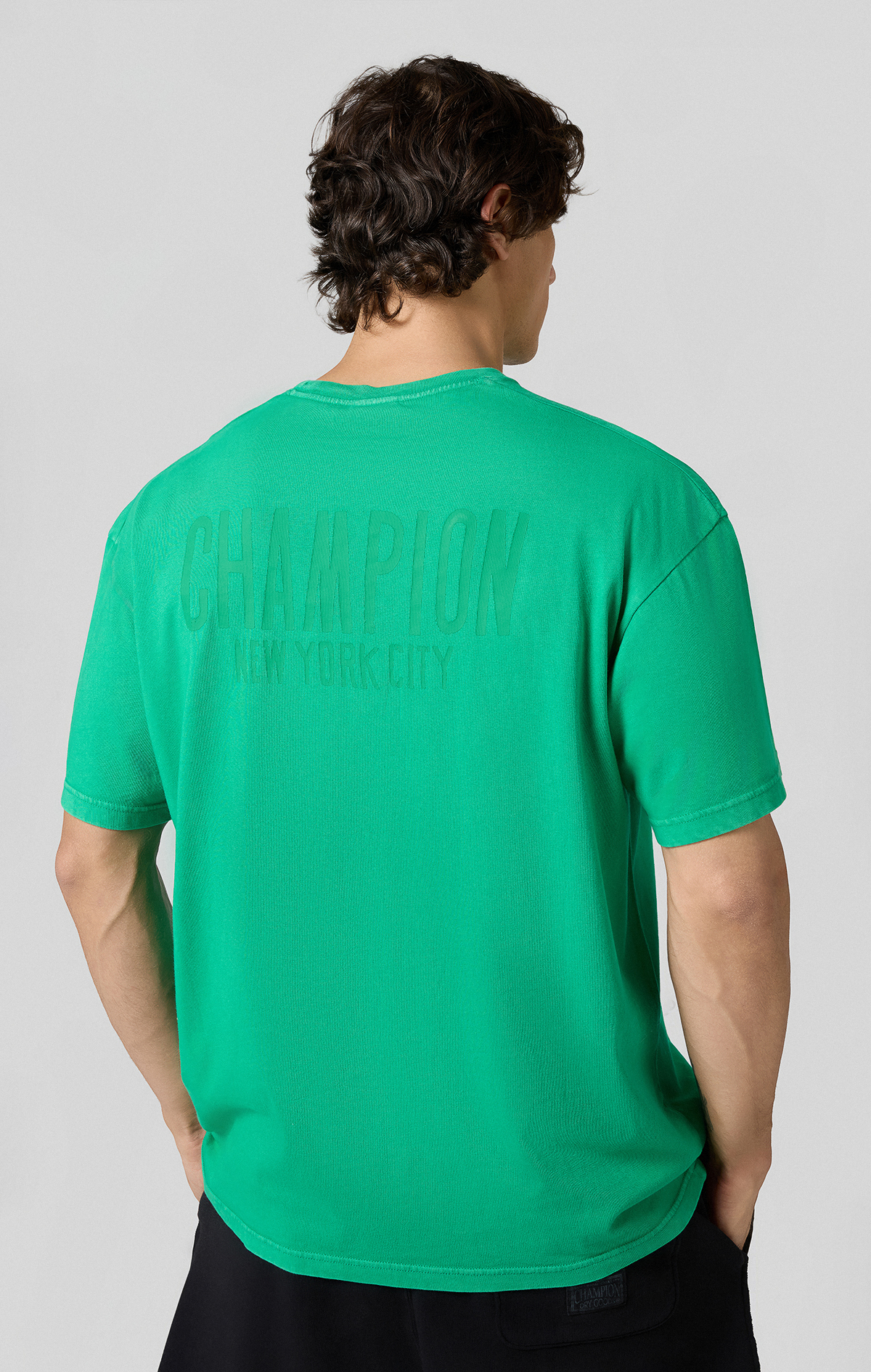 Time Capsule Erkek Yeşil Loose Fit SS Tee | Champion Türkiye