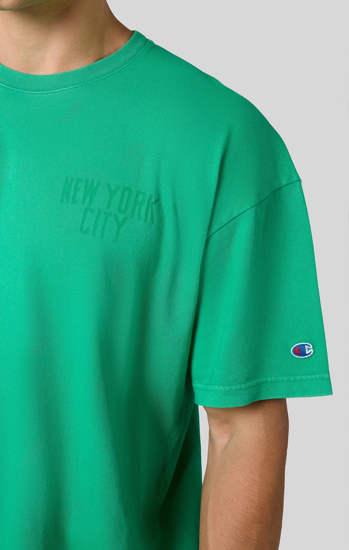 Time Capsule Erkek Yeşil Loose Fit SS Tee | Champion Türkiye