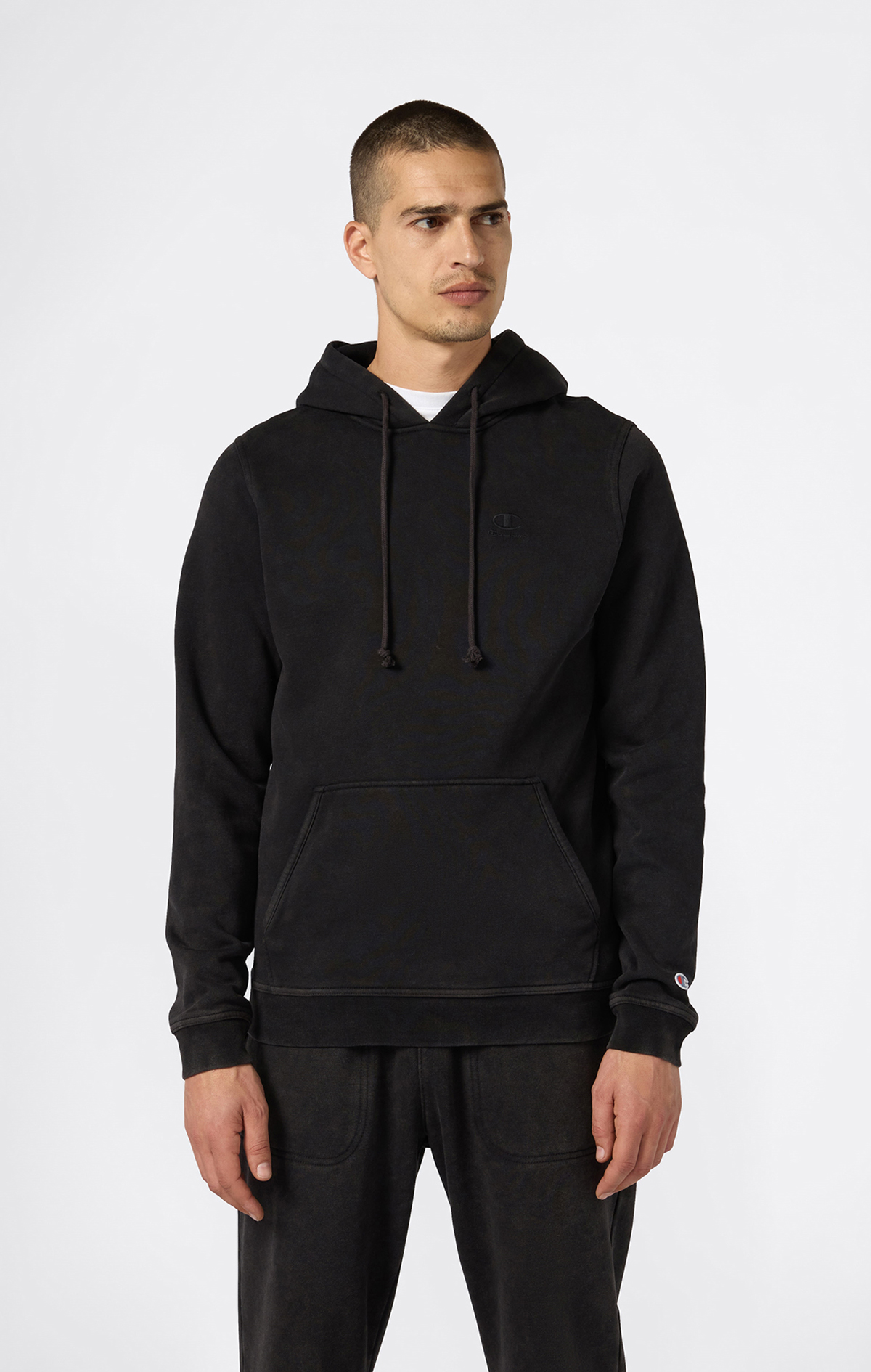 Icons Plush Wash Erkek Yeşil Standard Fit Hooded Sweatshirt