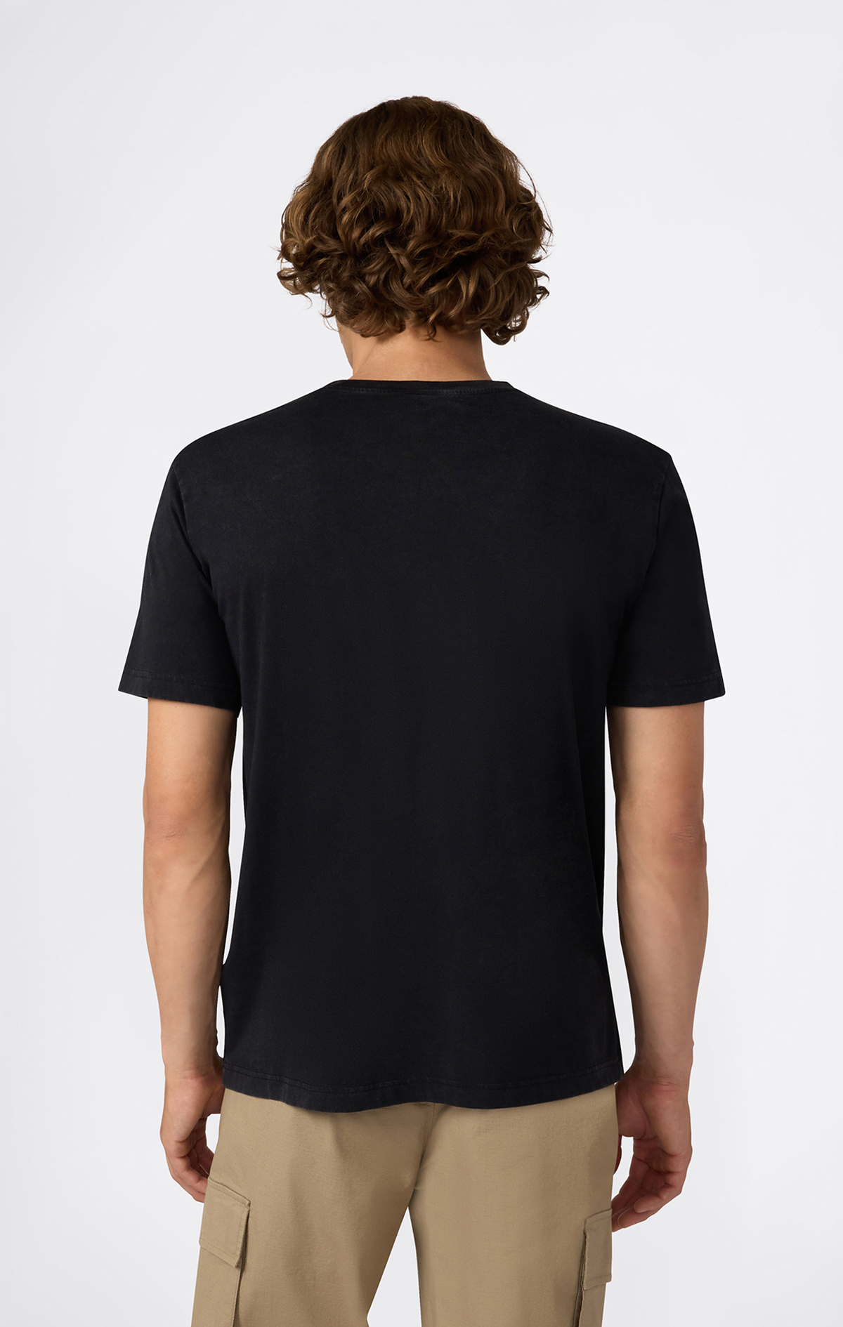 Icons Plush Wash Erkek Siyah Relax Fit Short-Sleeve Tee | Champion
