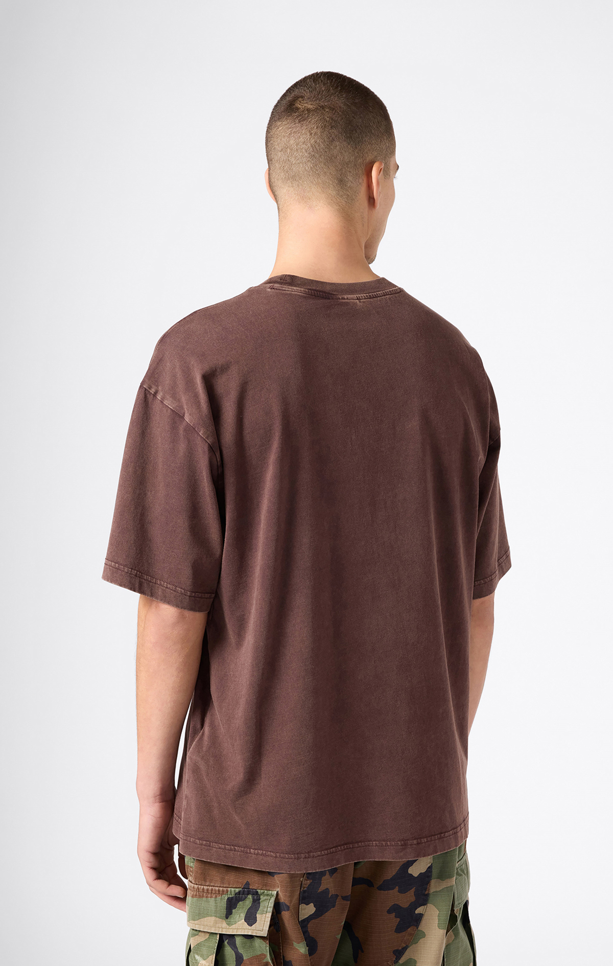 Icons Plush Wash Erkek Yeşil Relax Fit Short-Sleeve Tee | Champion