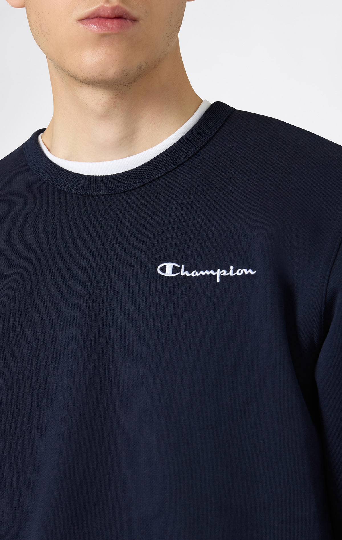 Icons Erkek Mavi Crewneck Sweatshirt | Champion Türkiye