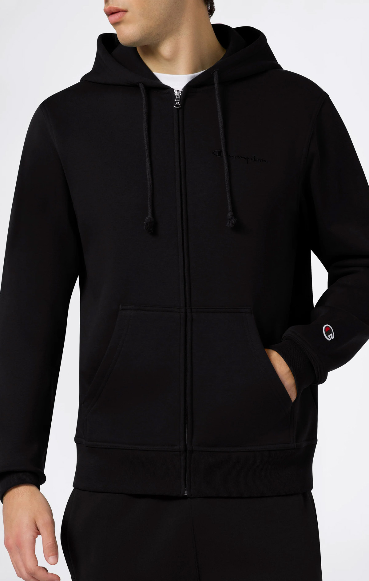 Icons Erkek Lacivert Standard Fit Full Zip Hoodie Sweatshirt