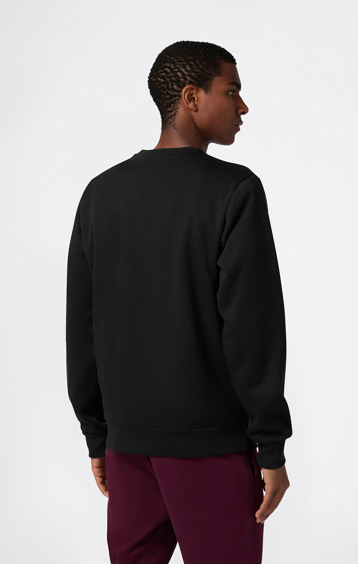 Script Shop Erkek Siyah Standard Fit Crewneck Sweatshirt