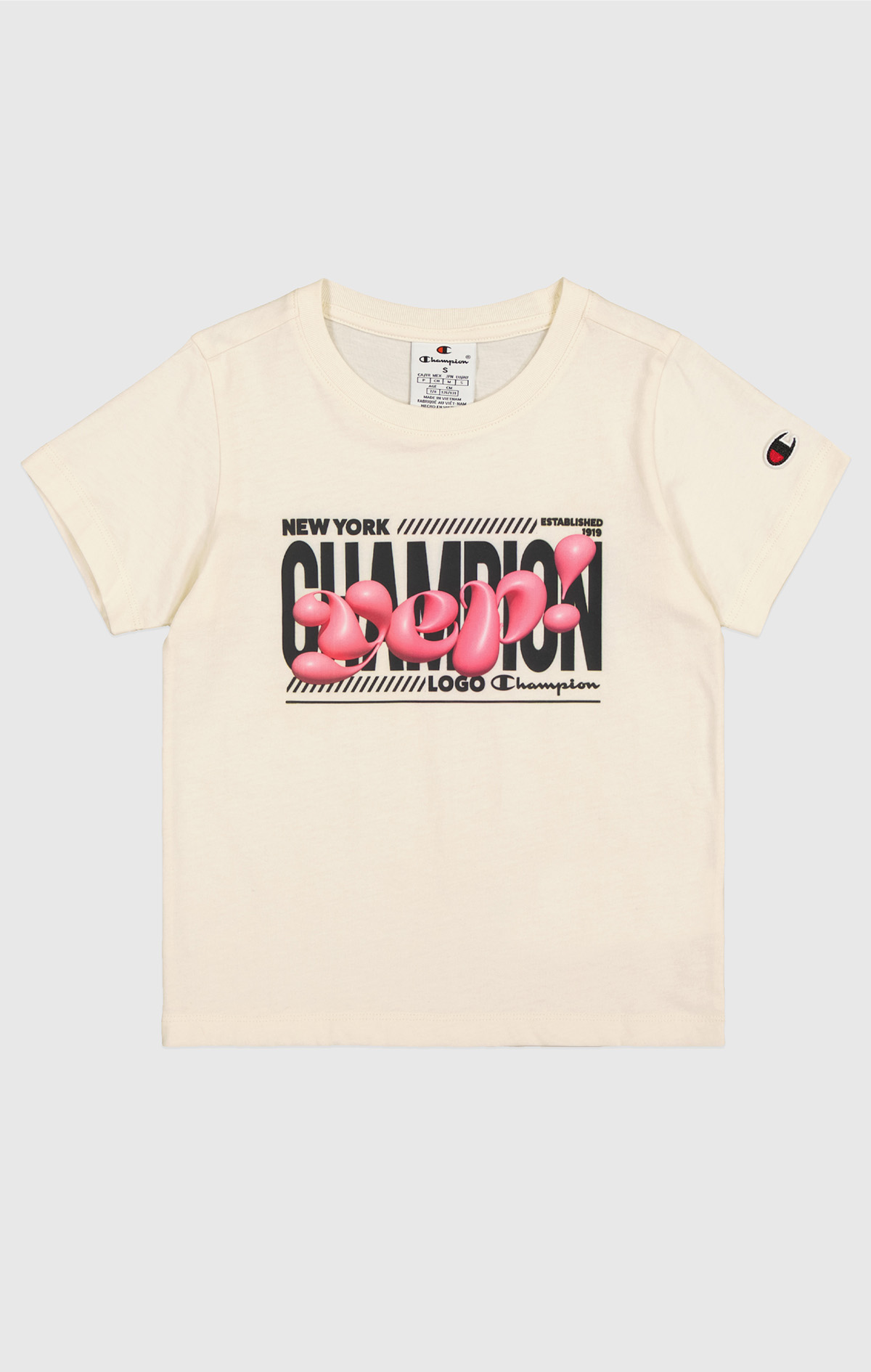 C-Table Çocuk Bej Regular Fit SS Tee | Champion Türkiye