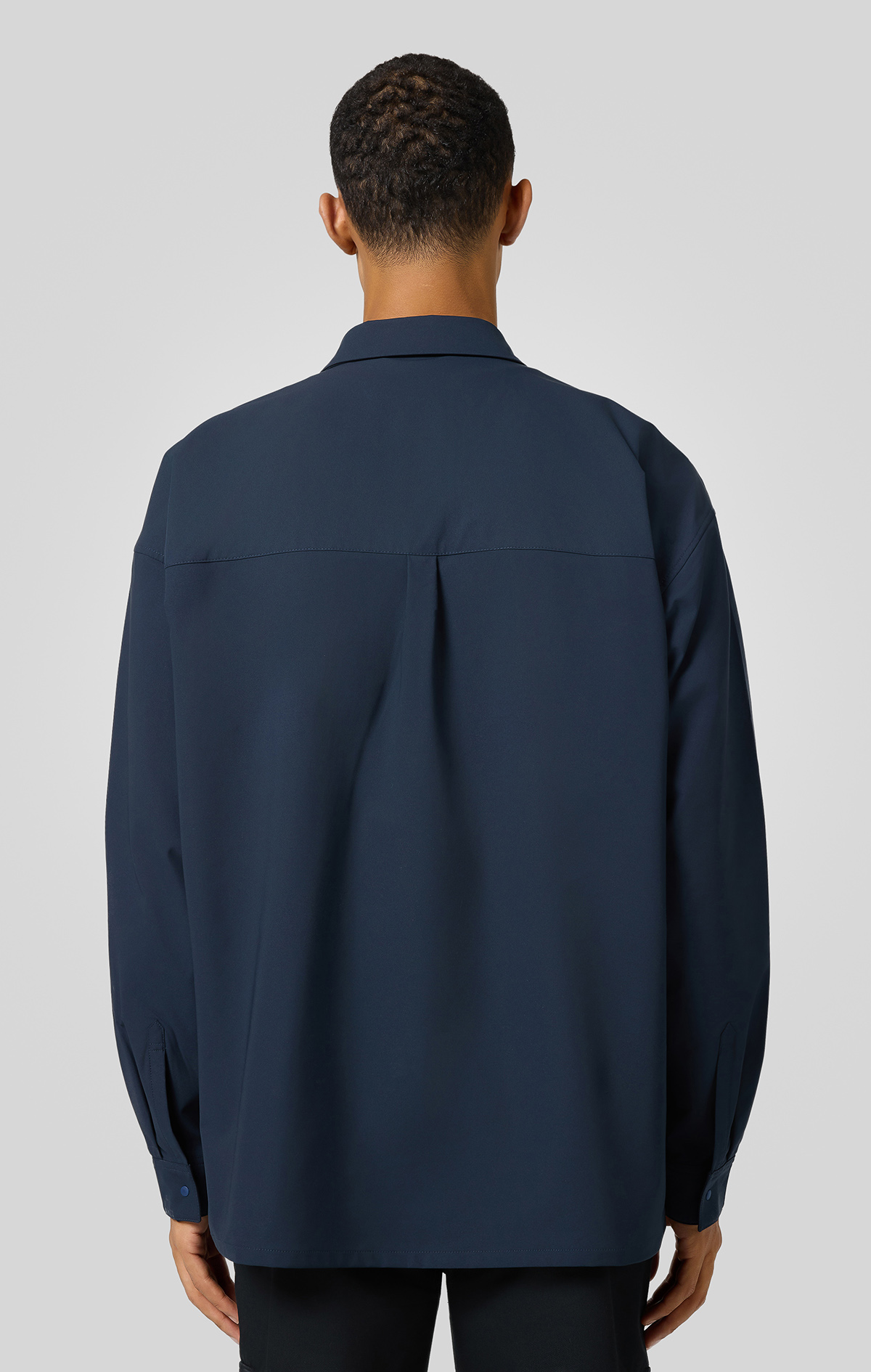 Black Edition Erkek Lacivert Custom Fit Long Sleeves Polo Shirt